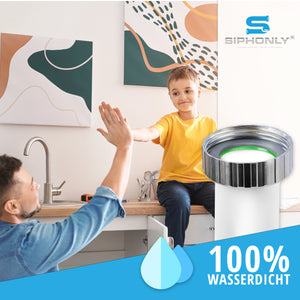 Flexibler Ablaufschlauch 1 1/4" | Siphon für Waschbecken | Röhrensiphon aus Kunststoff | 5/4"- Ø 32 mm