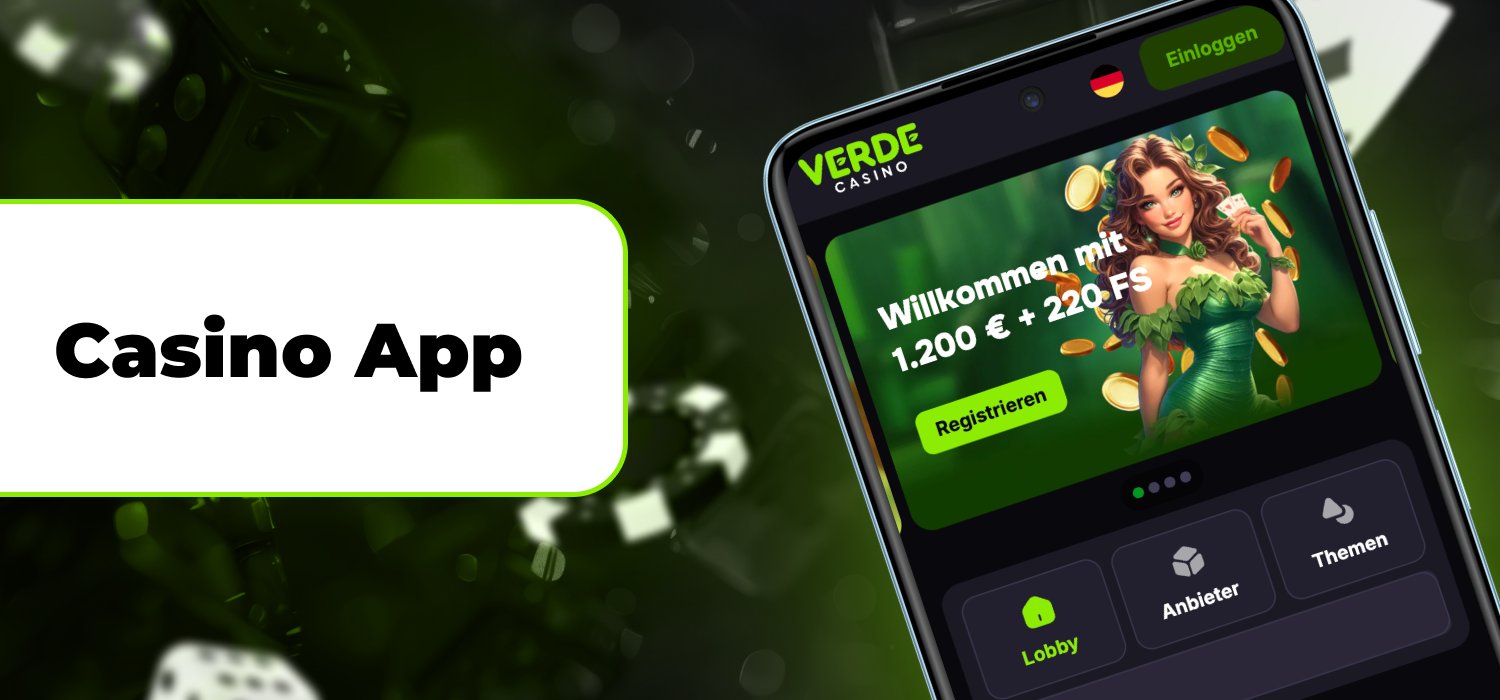 Verde Casino App für Android und iOS