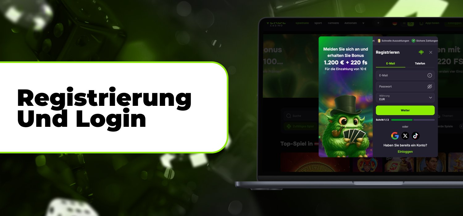 Registrierung auf der Verde Casino